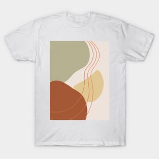 Mid Century Modern, Abstract Shapes Illustration 5.2 T-Shirt